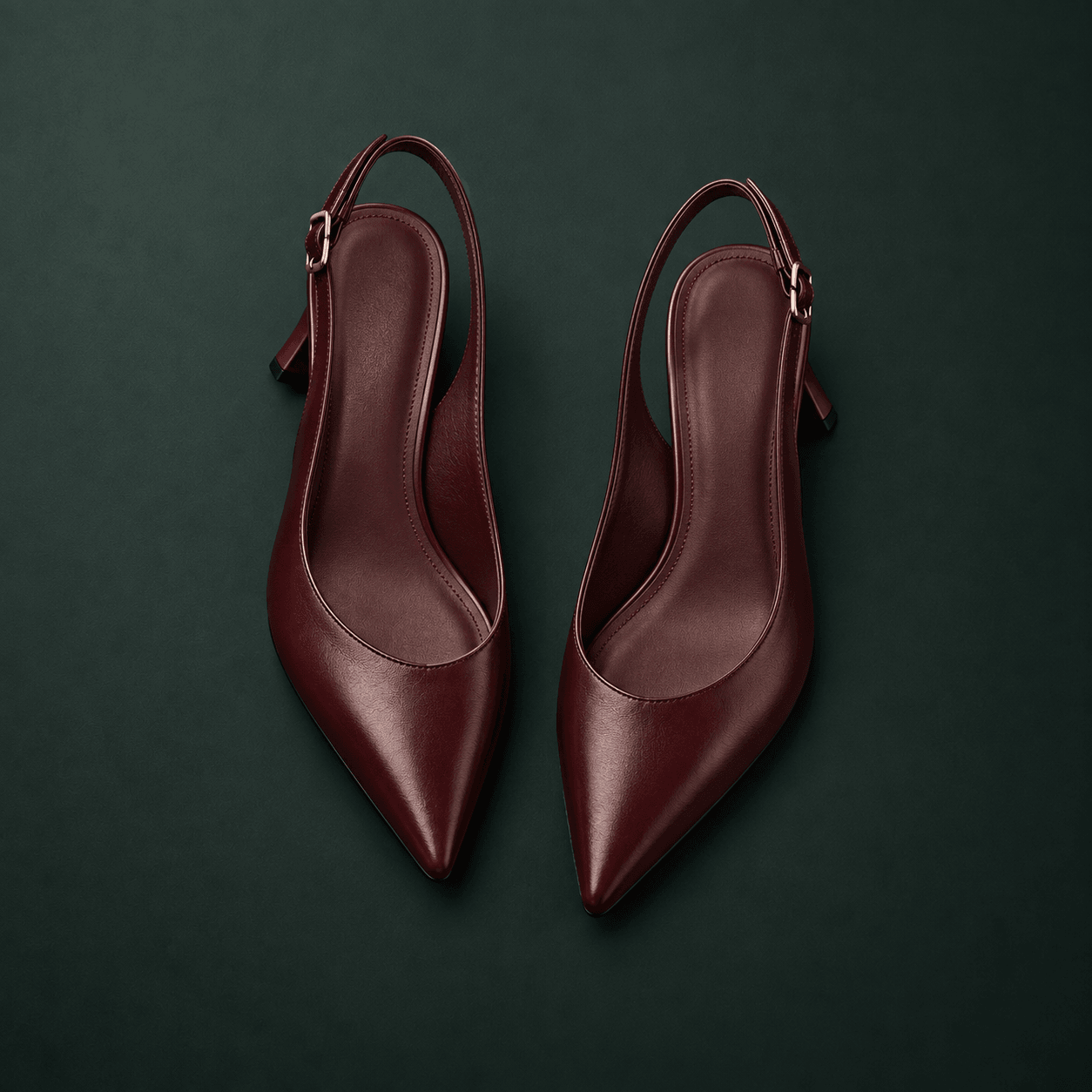 Burgundy slingback