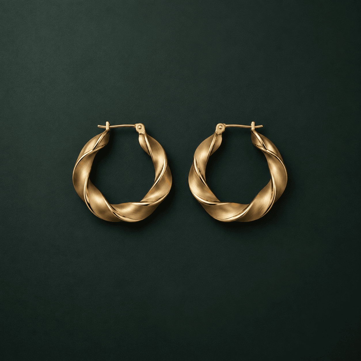 Gold hoop earrings