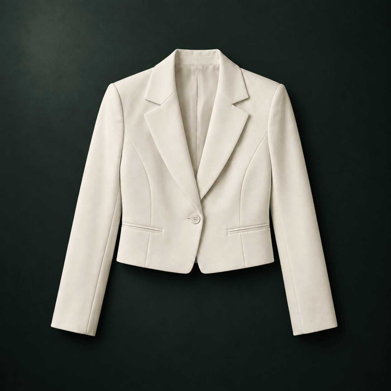 Ivory cropped blazer